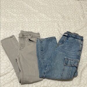 H&M Gray and Blue Jeans